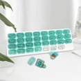 thumbnail image 6 of Large Compartment Boxes 31 Day Storage Organizer Container Case Green, 6 of 8