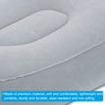 thumbnail image 4 of Uxcell Travel Foot Rest Pillow, Inflatable Foot Rest Cushion for Airplane Office, Gray, 4 of 6