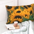 thumbnail image 4 of Yiaed Sunflowers 7 Print Brushed Microfiber Envelope Pillowcases, Standard,Envelope Closure Pillow Cases(No pillow core)-16"x24", 4 of 6