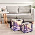 thumbnail image 6 of Home Organizer Foldable Fabric Storage Bin With Handle An Old Mill, 6 of 7
