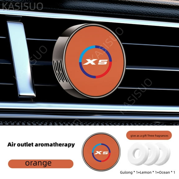 For BMW X5 Car Air Freshener Vent Clip Diffuser Auto Perfume Aromatherapy Decor with Refillable Scent Pods Long Lasting Fragrance