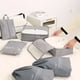 thumbnail image 5 of Set de 6 cubos de viaje con bolsa para zapatos, estuche para dispositivos electrónicos y organizador de cosméticos | Organizadores de equipaje para maletas | Bolsas ligeras de poliéster para guardar, 5 of 7