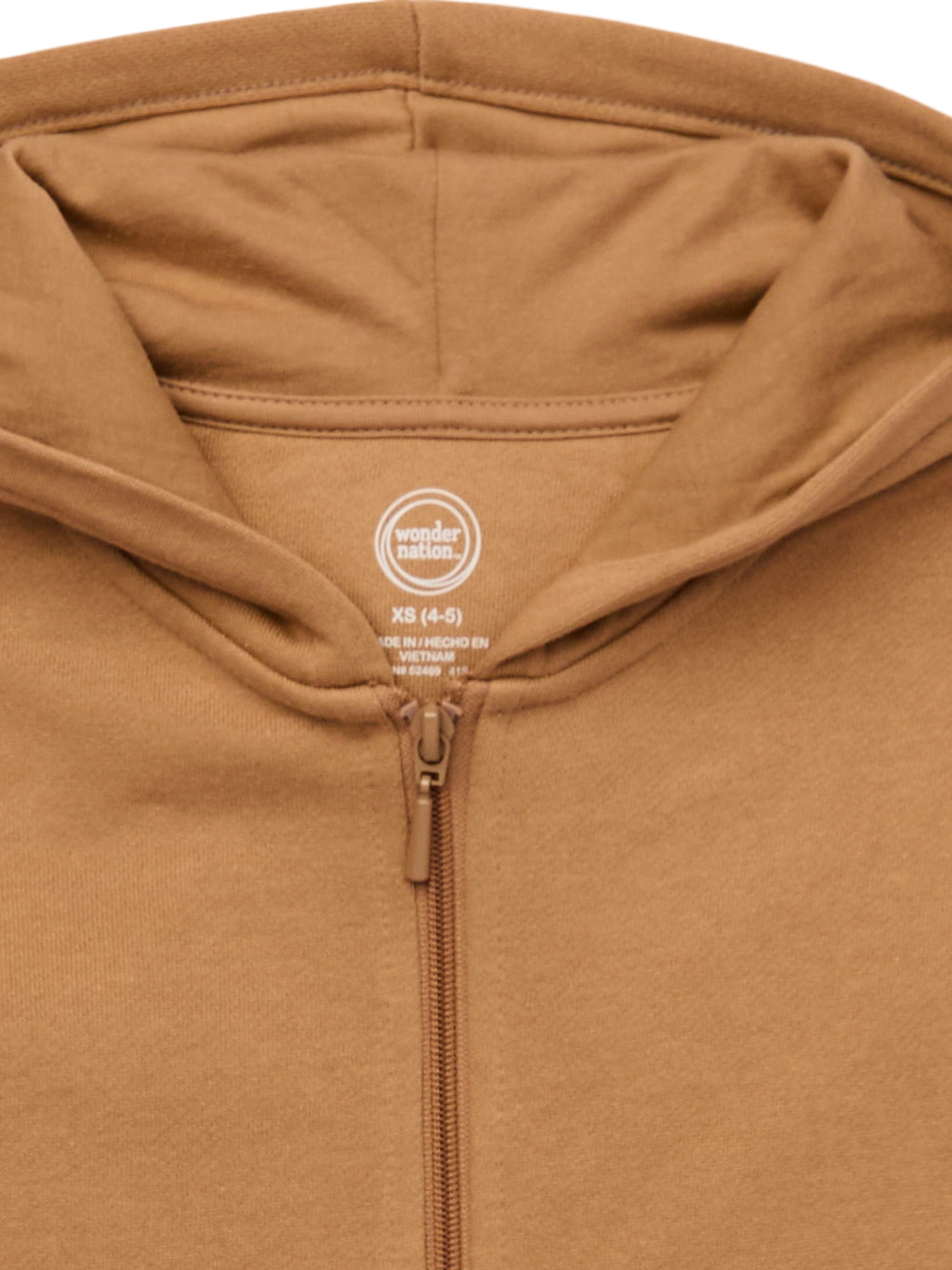 Wonder Nation Boys Full Zip Fleece Hoodie, Sizes 4-18 & Husky