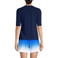 thumbnail image 2 of Lands' End Women's Petite SunShade UPF 50 Elbow Sleeve Rash Guard Swim Tee, 2 of 6