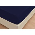 thumbnail image 5 of Rayon Bamboo Sheets Set King Navy Blue Sheets Deep Pocket 4 Piece, 5 of 5