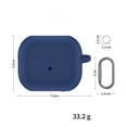thumbnail image 3 of Earphone Protector for Samsung Galaxy Buds 3+/Pro/3/Galaxy 3 pro Wireless Earbuds Case, Shockproof Cover Case with Carabiner,Silicone Protective Case Headphone Accessories, 3 of 10