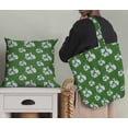 thumbnail image 5 of Soimoi Green Velvet Fabric Artistic Flower & Geometric Print Fabric by Yard 58 Inch Wide, 5 of 5