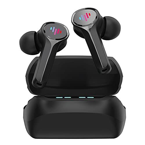 Auriculares Gaming ILUV SG100 Bluetooth Inalámbricos Con Luces LED Baja Latencia 60ms y Micrófono MEMS Negro
