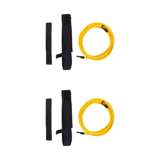 Baohd Ceinture d'Entraînement de Natation Réglable et Confortable Pas Plus Dur Jaune-4 Mètres 2Ensemble