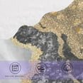 thumbnail image 4 of Gold Black Marble Cotton Towel Set 2 Piece, 1 Bath Towels 1 Washcloth, Soft Fast Dry Super Absorbent Face Hand Towel for Bathroom Hotel Gym Spa and Beach, 4 of 7