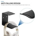 thumbnail image 2 of 4Pack Headphone Hanger Under Desk Hook Holder Wall Mount, Under Table Design, Universal Fit All Headphones, 2 of 8