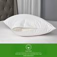 thumbnail image 3 of Mainstays Ultra Soft Cotton Zippered Pillow Cover Protector, Standard/Queen, White- 2 Count, 3 of 7
