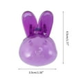 thumbnail image 2 of Unique Bargains 2 Pcs Lightweight Rabbit-Shaped Toothbrush Covers for Travel Plastic Blue, 2 of 5