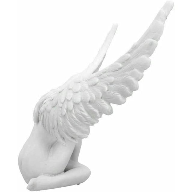 Estatuilla religiosa de resina en forma de ángel para el jardín, interior o exterior (como en la foto) ShuxiuWang 8390612402517