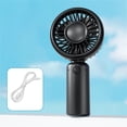 thumbnail image 3 of Small Hand Fan Handheld Fan Rechargeable Mini Handheld Fan Handheld Fan Handheld Fans Bulk Personal Fan ﻿ Portable Mini Fan Handheld Fan With Cooling Plate Black, 3 of 7
