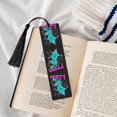 thumbnail image 4 of Kdxio Rex Dinosaur With Sunglasses Print Metal Tassel Bookmarks,Perfect Gift for Art Lovers and Bookworms Metal Bookmarks for Women, 4 of 8