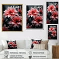 thumbnail image 4 of Designart "Pink Crimson euphony I" Floral Floater Framed Canvas Print, 4 of 7