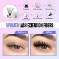 thumbnail image 3 of Pawotence Lash Extension Kit DIY 280pcs Brown Lash Clusters Eyelash Extension Kit 40D Curl 9-16mm Individual Lashes Kit with Lash Bond and Seal Lash Tweezers for Self Use (BROWN-40D-9-16MIX KIT), 3 of 3