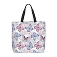 thumbnail image 1 of Balery Butterflies in Pastel Bolsa de Mano para Mujeres con Cremallera, Bolsa de Gimnasio con Compartimentos, Bolsa para Laptop, Bolsa para Trabajo, 1 of 7