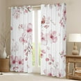 thumbnail image 2 of Erosebridal Teens Cherry Blossom Curtains for Living Room,Chic Flower Curtains and Drapes (42Wx84L),Japanese Style Decor, 2 of 6