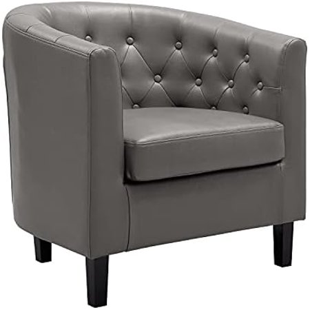 Ariana 360 Degree Swivel Barrel Chair Swivel Accent Chair for Living Room with Armrest Small Accent Chair for Home Barrel Chairs Chairs Living Room Gray Microfiber
