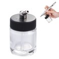 thumbnail image 3 of FRCOLOR Paint Spraying 22cc Glass Bottles with Cover Adaptor for Airbrush Transparent glass and, 3 of 10
