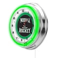 thumbnail image 2 of University of North Dakota (Hockey) 19" Double Neon Wall Clock, 2 of 5