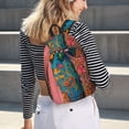 thumbnail image 5 of Lsque Cowboy Boots With Flowers Pattern Canvas Daypack, Durable Backpack, High-quality Versatile Backpack,Vintage Compact Backpack-Small, 5 of 6