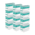 thumbnail image 1 of Sterilite Convenient Home 3-Tiered Stacking Carry Storage Box, (12 Pack), 1 of 12
