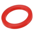 thumbnail image 1 of Unique Bargains 2' DN50 Silicone Rubber Flat Washer Quick Connector Gasket Red 5 Count, 1 of 5