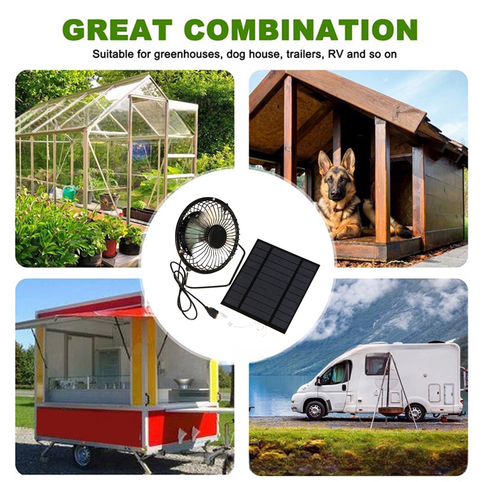 Solar Fans for Home Camping Outdoor Portable Solar Fans Small Fans Cooler Fan Summer Fan