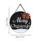 thumbnail image 3 of Christmas Wooden Sign Welcome House Sign Christmas Eve Festive Felling Wall Decoration Round Christmas Wooden Pendant, 3 of 3
