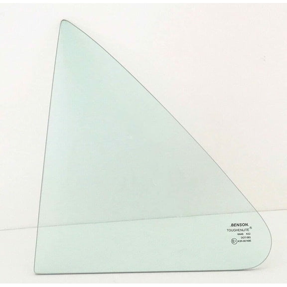 Driver Left Side Rear Vent Window Vent Glass Compatible with Nissan Sentra 1991-1994 / Tsuru 1992-2005 4 Door Sedan Models