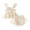 Beige, variant on Huanglei Summer Baby Girls Outfit With Puff Sleeve Floral Top And Bow Tailored Shorts For Cute Everyday Wear Solid Color Outfits Set ,6-12 Months ,Beige