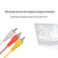 thumbnail image 2 of VGA to AV Adapter Cable 15-Pin to 3 RCA Audio/Video Converter for PC DVD Player, 2 of 5