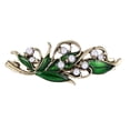 thumbnail image 2 of 3x Pinza de cabellero Clip de cabello Broche Floral Hueco con Artificiales Barrete Francés para Mujer, 2 of 9