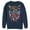 Navy Blue, variant on Men's Superman American Hero Sweatshirt Black Medium
