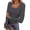 Deep Grey, variant on ANRABESS Women's Long Sleeve Shirts Fall Henley Top Soft Ribbed Knit Button Up Slim Fitted T-Shirts Layering Basic Tee Trendy Casual Going Out Fall Outfits Fashion Clothing Black Medium