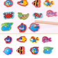 thumbnail image 3 of Outdoor Toys Fishing Pool Electric Magnetic Ocean Wood Fishing Toy Rod Set, 3 of 7