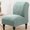 Green, variant on Polyester Chair Covers High Stretch Armless Chair Covers for Living Room Luxury Thick Velvet Chair Slipcovers Modern Furniture Protector with Elastic Bottom, Machine Washable