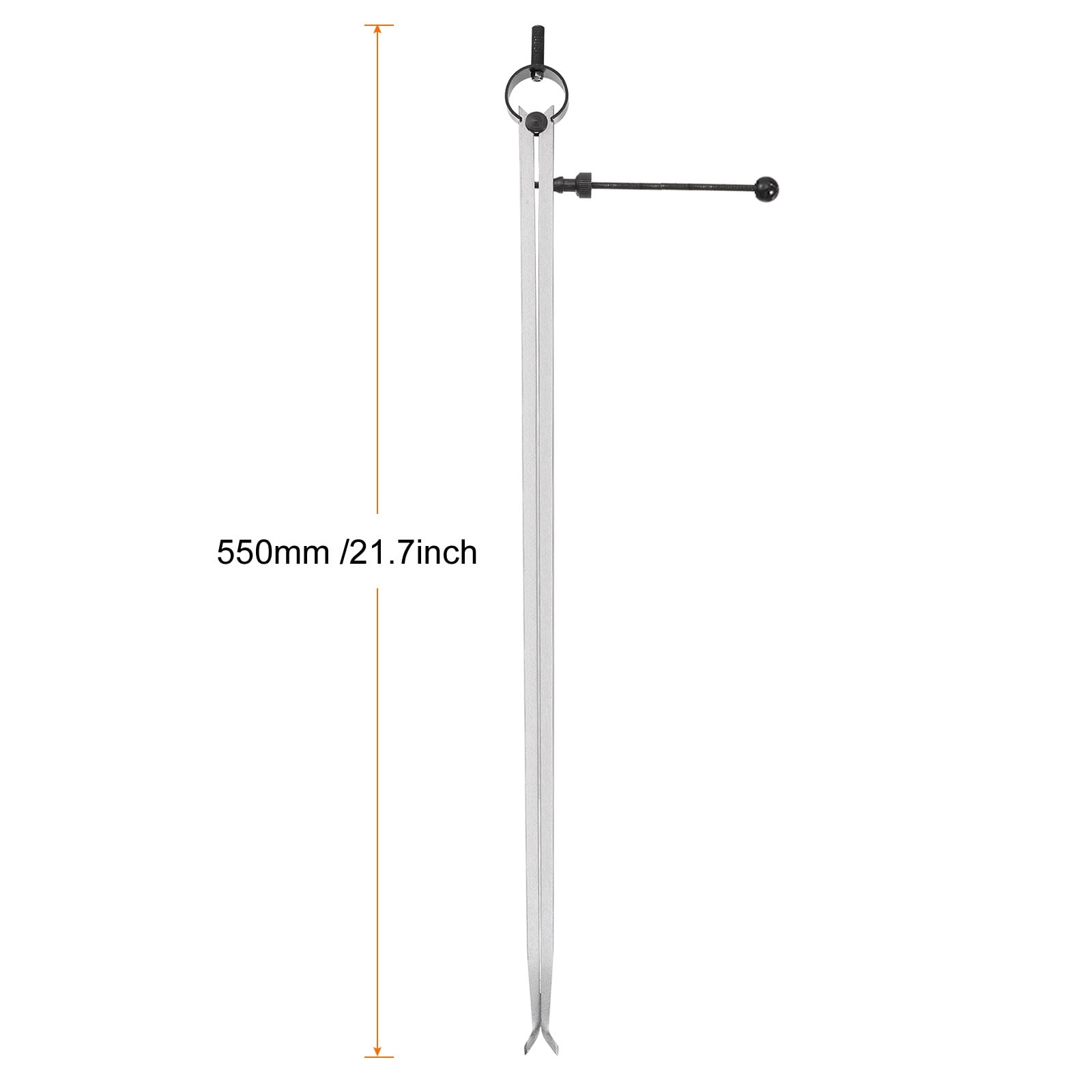 Uxcell Spring Joint Caliper 20 inch / 500mm Steel Adjustable Spring Inside Caliper with Solid Nut