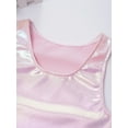 thumbnail image 6 of iixpin Big Girls Shiny Metallic Camisole Tank Tops Jazz Hip Hop Dance Costume Party Fancy Vest Tee Pink 7-10, 6 of 7