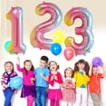 thumbnail image 4 of Number Balloon Sympuame, globo número 4 de lámina dorada de 40 pulgadas, 4 of 9