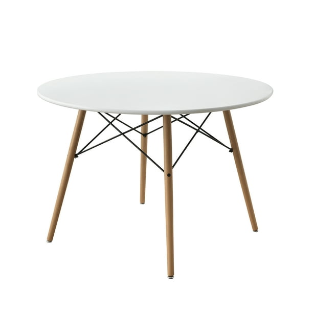 Mainstays 42inch Round Modern Dining, Mid Century Modern Round Dining Room Table