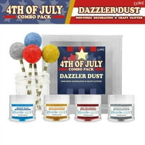 Bakell - 4th of July Dazzler Dust Combo Pack B - Arts and Crafts Glitter - Extreme Sparkle, 4x 5g Jars