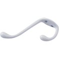 thumbnail image 1 of 5 Pack 5-1/2" White 2 Hook Hat/Coat Hooks, 1 of 1