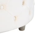 thumbnail image 6 of Costaelm Hank Round 29.5" Velvet Tufted Storage Ottoman, Cream, 6 of 7