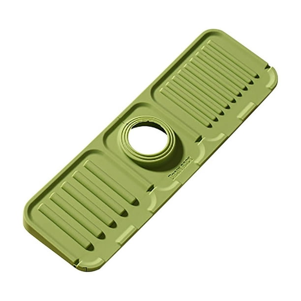 Pisexur Batería de cocina Almohadilla de drenaje para lavabo, grifo de cocina, almohadilla a prueba de agua, fregadero multifuncional, drenaje para mesa. para la cocina del hogar