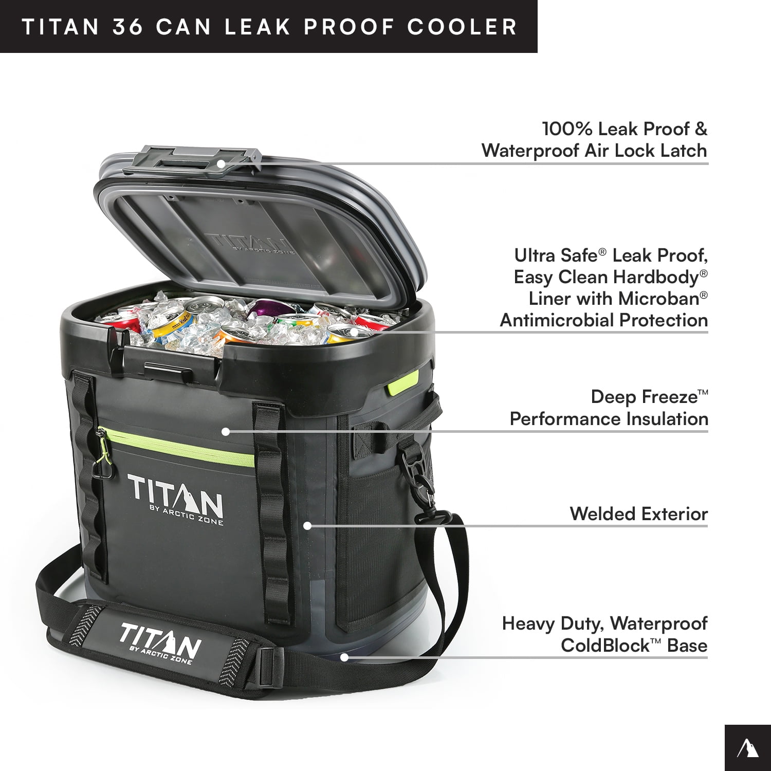Titan by Arctic Zone 36 Can, 24 Quart Welded Soft Cooler with