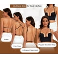 thumbnail image 4 of Low Back Bras For Women-seamless Deep U Plunge Backless Bras Convertible Multiway Low Cut Open Back Bra Halter Bras High quality, 4 of 5